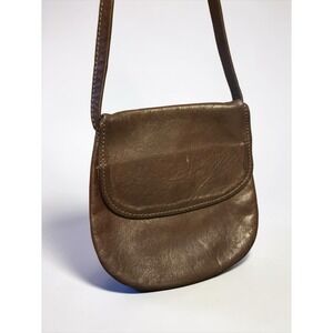 Handmade Leather Crossbody Pouch Bag Rustic Boho Minimalist Satchel